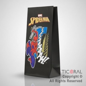 BOLSITA PAPEL SPIDER MAN 12X24CM x 10
